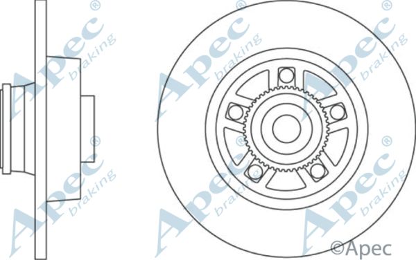 APEC BRAKING Тормозной диск DSK2457